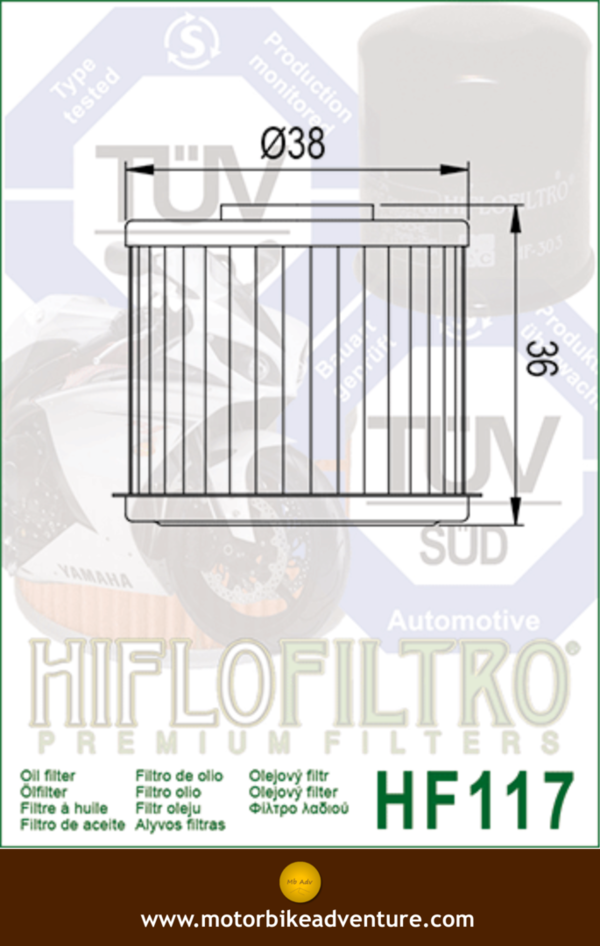 Filtro Olio - Africa Twin 1000 DCT